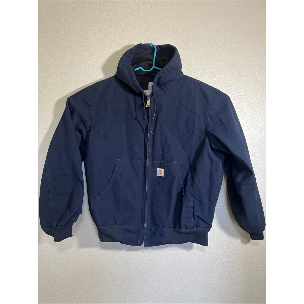 Carhartt Helmets To Hardhats J131 DNY Large Hooded Jacket Men's YKK Zipper USA